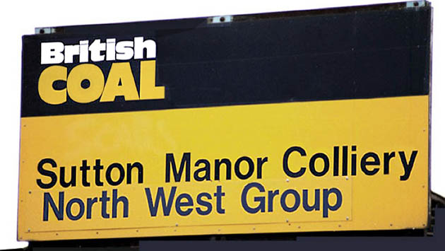 Sutton Manor Colliery sign summary